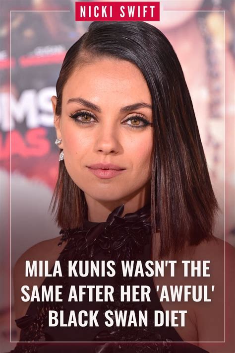 mila kunis black swan diet